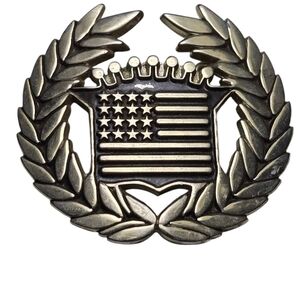 Timeless Treasure‎ Vintage Cadillac Belt Buckle Patriotic Charm Silver Tone